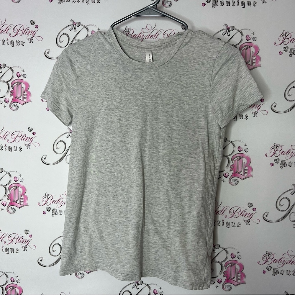 Babaton aritzia tee tshirt stretchy comfy the group Gray Top